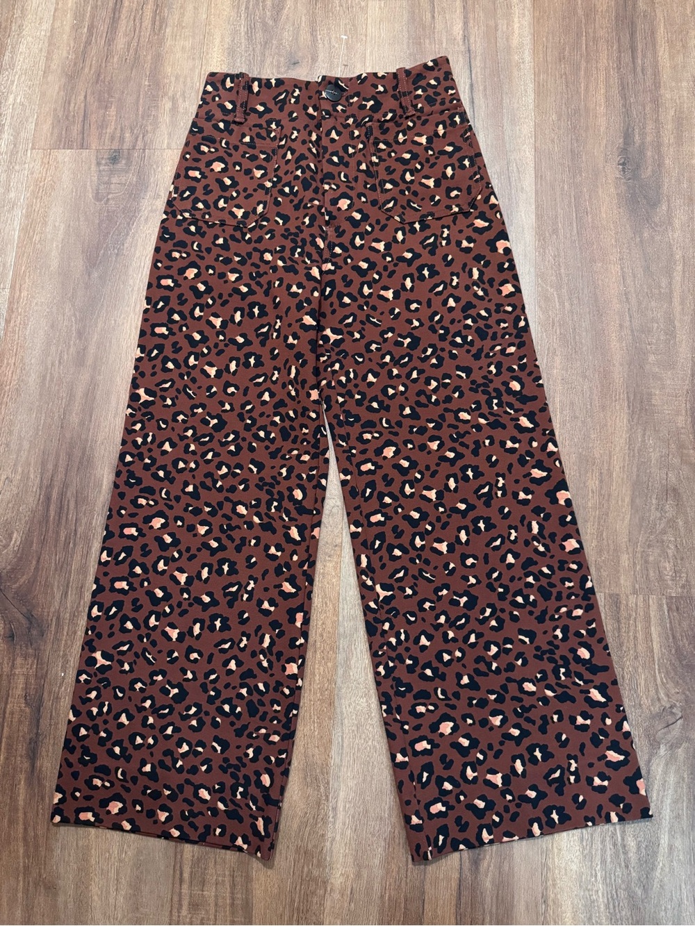Anthropologie Maeve Collette Wide-Leg Cropped Ponte Pants - Picture 3 of 10